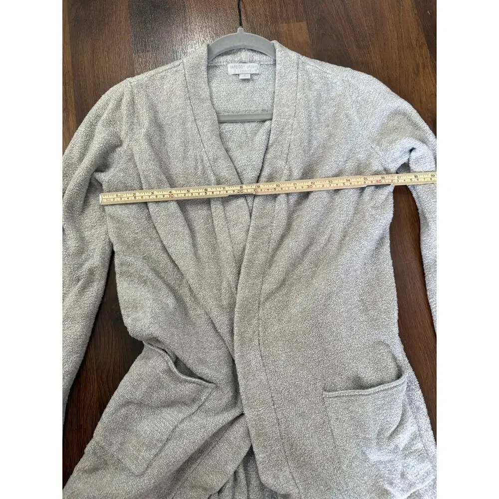 Barefoot Dreams Cozy Chic Lite Knit Cardigan Bisque Tan Loungewear Comfort Sz S